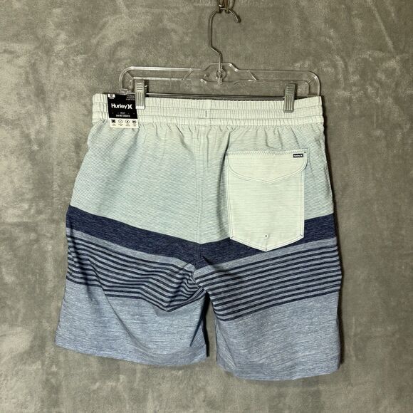 NWT Hurley Swim Shorts Mens Medium Blue Gray Epic Ombre Volley Water Repellent - Picture 3 of 8